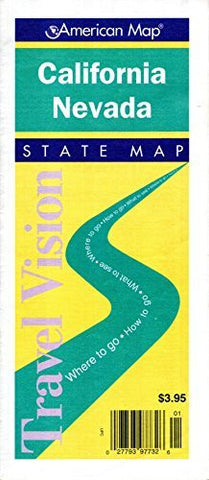 Travelvision State California/Nevada (Travelvision State Maps) - Wide World Maps & MORE! - Book - Wide World Maps & MORE! - Wide World Maps & MORE!