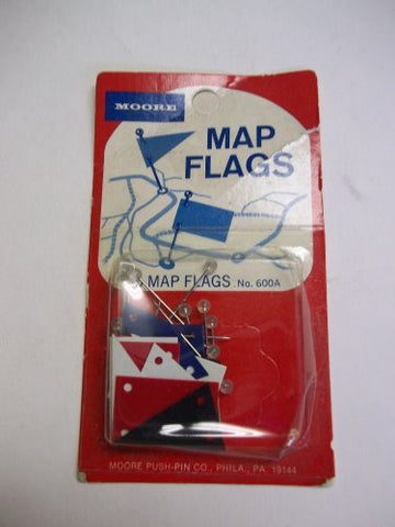 Moore Map Flags, 15 Map Flags, 600A-X, Assorted Colors - Wide World Maps & MORE! - Office Product - Moore - Wide World Maps & MORE!