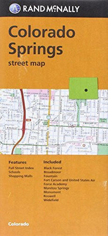 Colorado Springs, CO Street Map (Rand McNally) - Wide World Maps & MORE! - Map - Rand McNally - Wide World Maps & MORE!