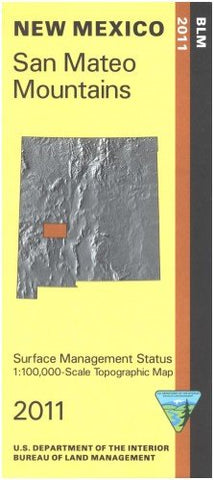 Map: San Mateo Mts - Surface Management [Paperback] BLM - Wide World Maps & MORE!
