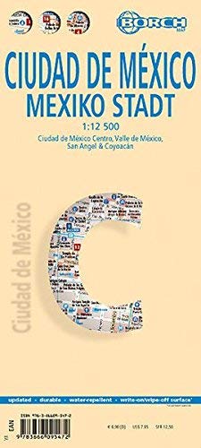 Laminated Mexico City Map by Borch (English Edition) - Wide World Maps & MORE! - Book - Borch - Wide World Maps & MORE!