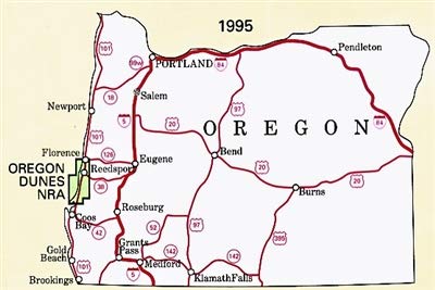 Oregon Dunes National Recreation Area, Siuslaw National Forest, Oregon - Wide World Maps & MORE! - Map - United States Department of Agriculture - Wide World Maps & MORE!