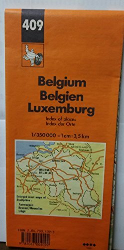 Michelin Country Map: Belgium, Luxemburg (Michelin Main Road Maps) (Dutch, English, French and German Edition) - Wide World Maps & MORE! - Book - Wide World Maps & MORE! - Wide World Maps & MORE!