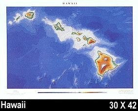 Raven Wall Map For The State Of Hawaii - Laminated - Wide World Maps & MORE! - Book - Wide World Maps & MORE! - Wide World Maps & MORE!