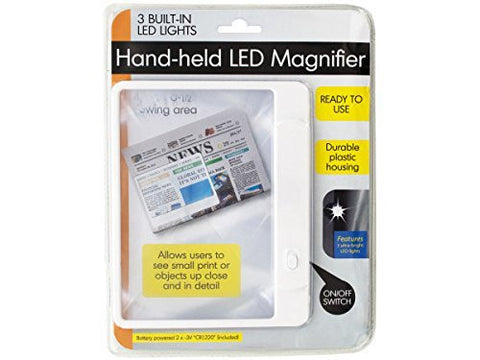 Hand-held LED Magnifier - Wide World Maps & MORE! - CE - bulk buys - Wide World Maps & MORE!