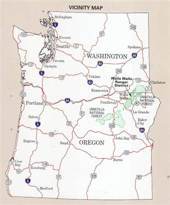 Umatilla National Forest - Walla Walla Ranger District - Wide World Maps & MORE! - Book - Wide World Maps & MORE! - Wide World Maps & MORE!