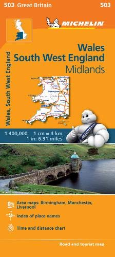 England Southwest, Midlands, Wales - Michelin Regional Map 503 - Wide World Maps & MORE! - Map - Michelin Travel & Lifestyle - Wide World Maps & MORE!