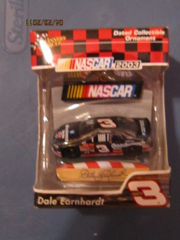 Nascar 2003 Dale Earnhardt #3 Collectible Ornament - Wide World Maps & MORE! - Toy - Trevco - Wide World Maps & MORE!