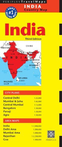 India Travel Map Third Edition (Periplus Travel Maps Country Map) - Wide World Maps & MORE! - Book - Periplus - Wide World Maps & MORE!