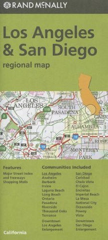 Rand McNally Los Angeles & San Diego, California Regional Map - Wide World Maps & MORE! - Book - Wide World Maps & MORE! - Wide World Maps & MORE!