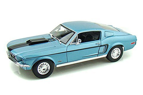1968 Ford Mustang GT Cobra Jet, Blue - Maisto Special Edition 31167 - 1/18 Scale Diecast Model Toy Car - Wide World Maps & MORE! - Toy - Maisto - Wide World Maps & MORE!