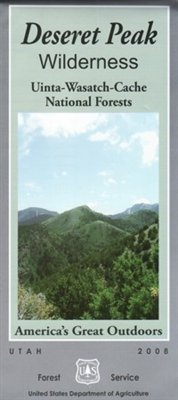 Deseret Peak Wilderness Map, Uinta-Wasatch-Cache National Forests - Wide World Maps & MORE!