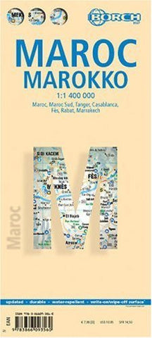 Laminated Morocco Map by Borch (English Edition) - Wide World Maps & MORE! - Book - Borch - Wide World Maps & MORE!