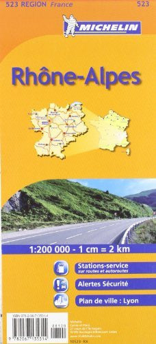 Michelin Map France: Rhone Alpes 523 (Maps/Regional (Michelin)) (French Edition) - Wide World Maps & MORE! - Book - Michelin - Wide World Maps & MORE!