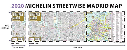 Streetwise Madrid Map - Laminated City Center Street Map of Madrid, Spain (Michelin Streetwise Maps) - Wide World Maps & MORE!