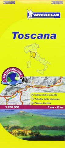 Michelin Map Italy: Toscana 358 (Maps/Local (Michelin)) (Italian Edition) - Wide World Maps & MORE! - Book - Michelin Travel Publications (COR) - Wide World Maps & MORE!