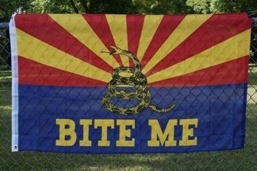 Arizona Gadsden (Support AZ Flag) - Wide World Maps & MORE! - Lawn & Patio - Ruffin Flag - Wide World Maps & MORE!