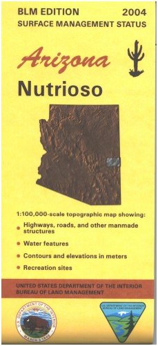 Nutrioso, Arizona 1:100,000 Scale Topo Map Surface Management BLM 60×30 Minute Quad - Wide World Maps & MORE!