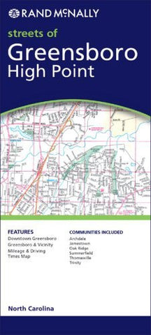 Rand Mcnally Greensboro, Highpoint: Local Street Detail (Rand McNally Folded Map: Cities) - Wide World Maps & MORE! - Book - Wide World Maps & MORE! - Wide World Maps & MORE!