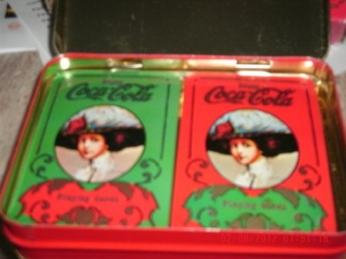 Coca Cola 2 Decks of Playing Cards in Original Box - Never Unwrapped - Wide World Maps & MORE! - Sports - Coca Cola Playing Cards - Wide World Maps & MORE!