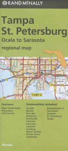 Rand McNally Folded Map: Tampa and St. Petersburg Regional Map - Wide World Maps & MORE! - Book - Rand McNally and Company (COR) - Wide World Maps & MORE!