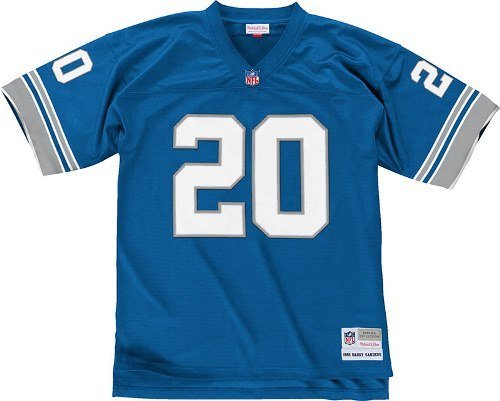 Barry Sanders Detroit Lions Throwback Jersey - Wide World Maps & MORE! - Sports - Mitchell & Ness - Wide World Maps & MORE!