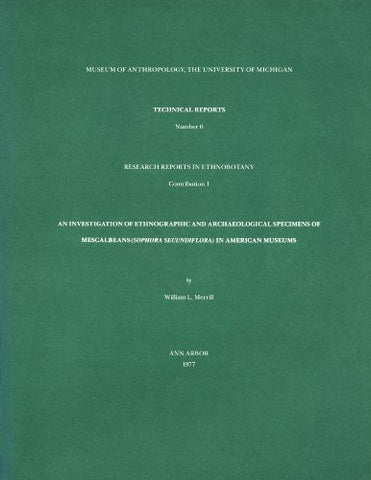 An Investigation of Ethnographic and Archaeological Specimens of Mescalbeans (Sophora Secundiflora in American Museums) - Wide World Maps & MORE! - Book - Wide World Maps & MORE! - Wide World Maps & MORE!