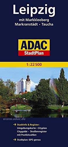 Leipzig ADAC Stadtplan 1:20 000: Mit City- und Durchfahrtsplan, mit Postleitzahlen : mit grosser Umgebungskarte (German Edition) - Wide World Maps & MORE! - Book - German Automobile Association - Wide World Maps & MORE!