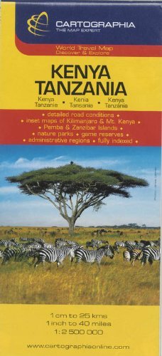 Kenya, Tanzania (Country Map) (Hungarian Edition) - Wide World Maps & MORE! - Book - Cartographia - Wide World Maps & MORE!
