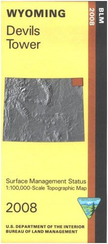 Map: Devil`s Tower - Surface Management [Paperback] BLM - Wide World Maps & MORE!