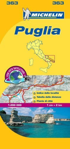 Michelin Map Italy: Puglia 363 (Maps/Local (Michelin)) (Italian Edition) - Wide World Maps & MORE! - Book - Wide World Maps & MORE! - Wide World Maps & MORE!