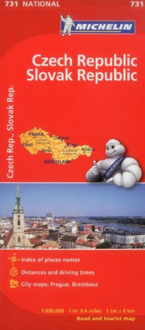 Michelin Czech & Slovak Republic Map 731 (Maps/Country (Michelin)) - Wide World Maps & MORE! - Book - Michelin Travel & Lifestyle (COR) - Wide World Maps & MORE!