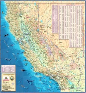 California Wall Map - 36" x 39" - Wide World Maps & MORE! -  - Wide World Maps & MORE! - Wide World Maps & MORE!