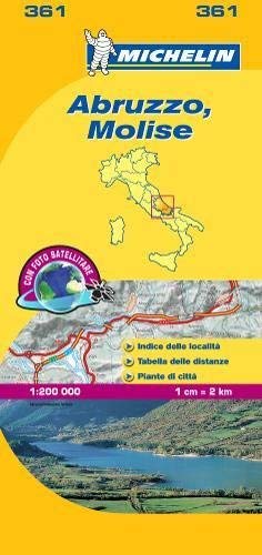 Michelin Regional Map Italy: Abruzzo, Molise 361 1:200K (Maps/Local (Michelin)) (Italian Edition) - Wide World Maps & MORE! - Book - Brand: Michelin Travel Lifestyle - Wide World Maps & MORE!