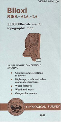 Biloxi, Mississippi-Alabama-Louisiana (30 x 60 Minute Quadrangle) (30 x 60 Minute Quadrangle) - Wide World Maps & MORE! - Book - Wide World Maps & MORE! - Wide World Maps & MORE!