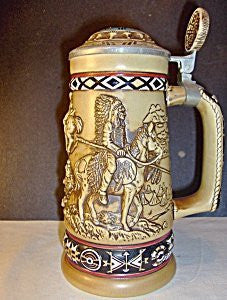 Avon Indians Of The American Frontier Stein - Wide World Maps & MORE! - Kitchen - Avon - Wide World Maps & MORE!