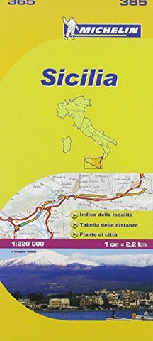 Michelin Map: Sicilia 365 ( Italy Sicily) (Maps/Local (Michelin)) (Italian Edition) - Wide World Maps & MORE! - Book - Michelin Travel Publications (COR) - Wide World Maps & MORE!