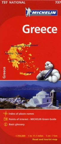 Michelin Greece Map 737 (Maps/Country (Michelin)) - Wide World Maps & MORE! - Book - Michelin Travel & Lifestyle (COR) - Wide World Maps & MORE!