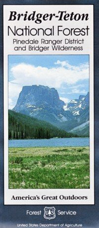 Bridger-Teton National Forest, Pinedale Ranger District and Bridger Wilderness travel map, Wyoming, 1996 (SuDoc A 13.28:B 76/10) - Wide World Maps & MORE! - Book - Wide World Maps & MORE! - Wide World Maps & MORE!