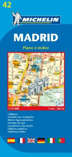 Michelin Map Madrid #42 (Maps/City (Michelin)) - Wide World Maps & MORE! - Book - Wide World Maps & MORE! - Wide World Maps & MORE!