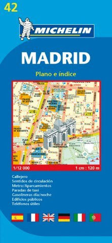 Michelin Map Madrid #42 (Maps/City (Michelin)) - Wide World Maps & MORE! - Book - Wide World Maps & MORE! - Wide World Maps & MORE!