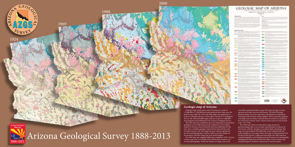 Geologic Map of Arizona, Paper/Non-Laminated - Wide World Maps & MORE! - Map - Arizona Geologic Survey - Wide World Maps & MORE!