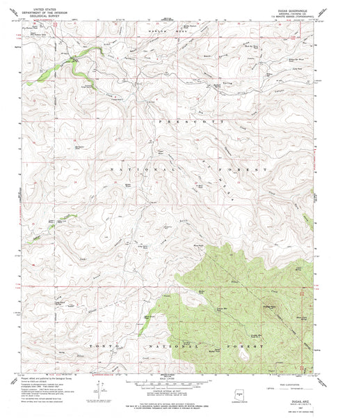 Dugas, Arizona (7.5'×7.5' Topographic Quadrangle) - Wide World Maps & MORE!
