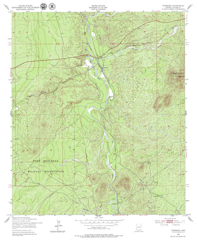Fairbank, Arizona (7.5'×7.5' Topographic Quadrangle) - Wide World Maps & MORE!