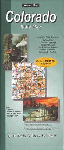 Colorado State Map - Wide World Maps & MORE! - Map - Warren Associates - Wide World Maps & MORE!
