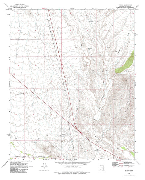 Flores, Arizona (7.5'×7.5' Topographic Quadrangle) - Wide World Maps & MORE!