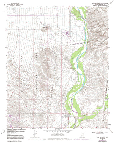 Fort McDowell, Arizona 1978 (7.5'×7.5' Topographic Quadrangle) - Wide World Maps & MORE!