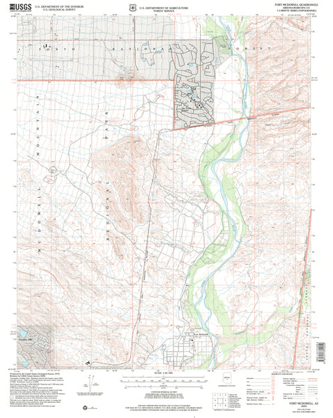 Fort McDowell, Arizona 2004 (7.5'×7.5' Topographic Quadrangle) - Wide World Maps & MORE!