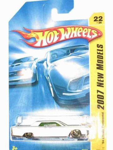 2007 '64 Lincoln Continental white Hot Wheels Collectible - New Models Series - 22/180 - Wide World Maps & MORE! - Toy - Hot Wheels - Wide World Maps & MORE!