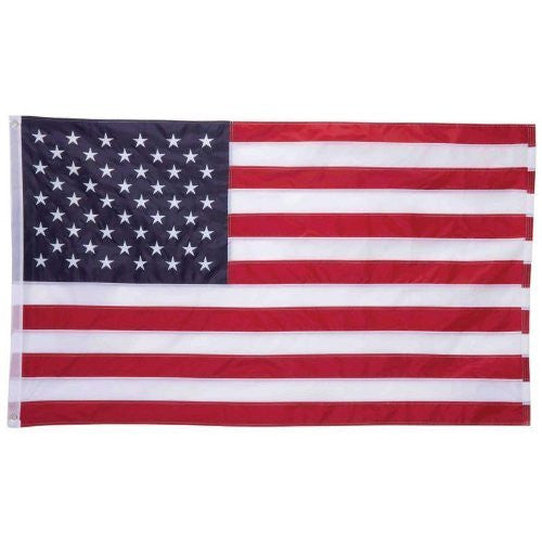 BNF GFLGN35 Nylon Embroidered USA Flag, 5' by 3' - Wide World Maps & MORE! - Lawn & Patio - BNF - Wide World Maps & MORE!